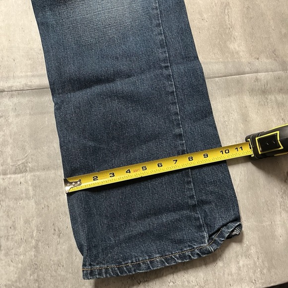 Levi's 527 Men's 42x30 Bootcut Jeans Dark Wash Classic Fit Denim Lightweight - Picture 2 of 9